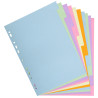 Intercalaires carte pastel 170g Forever 10 positions - A4+