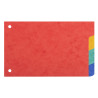 Intercalaires pour fiches bristol carte lustrée 225g/m2 4 positions - 100x150mm