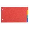 Intercalaires pour fiches bristol en carte lustrée 225g/m2 4 positions - 125x200mm