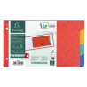 Intercalaires pour fiches bristol en carte lustrée 225g/m2 4 positions - 125x200mm