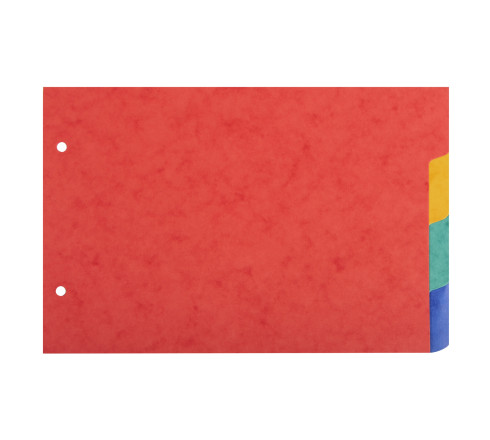 Intercalaires pour fiches bristol carte lustrée 225g/m2 4 positions - A5 148x210mm