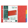 Intercalaires pour fiches bristol carte lustrée 225g/m2 4 positions - A5 148x210mm
