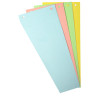 Paquet 100 fiches intercalaires trapézoïdales unies perforées Forever - 105x240mm