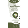 Paquet 100 fiches intercalaires trapézoïdales unies perforées Forever - 105x240mm