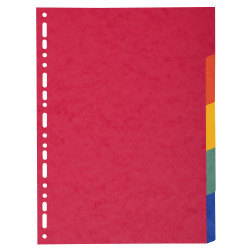 Intercalaires carte lustrée 225g 5 positions - A4
