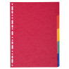 Intercalaires carte lustrée 225g 5 positions - A4