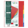 Intercalaires carte lustrée 225g 6 positions - A4