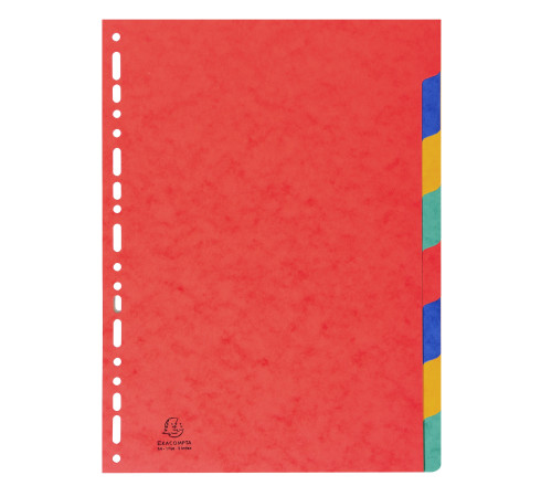 Intercalaires carte lustrée 225g 8 positions - A4