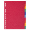 Intercalaires carte lustrée 225g 10 positions - A4