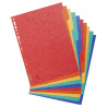 Intercalaires carte lustrée 225g 10 positions - A4