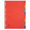 Intercalaires carte lustrée 225g 12 positions - A4