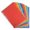 Intercalaires carte lustrée 225g 12 positions - A4