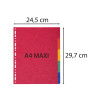 Intercalaires en véritable carte lustrée souple 225g/m2 FSC® avec 5 onglets neutres