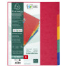 Intercalaires en véritable carte lustrée souple 225g/m2 FSC® avec 5 onglets neutres
