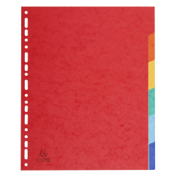 Intercalaires carte lustrée 225g 6 positions - A4 maxi