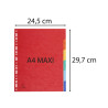 Intercalaires carte lustrée 225g 6 positions - A4 maxi