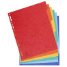 Intercalaires carte lustrée 225g 6 positions - A4 maxi
