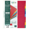 Intercalaires en véritable carte lustrée souple 225g/m2 FSC® avec 10 onglets neutres