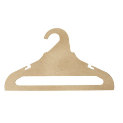 Lot de 5 cintres en bois à décorer