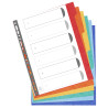 Intercalaires carte lustrée 400g 6 positions - A4 maxi