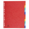 Intercalaires carte lustrée 400g 12 positions - A4 maxi