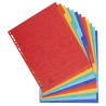 Intercalaires carte lustrée 400g 12 positions - A4 maxi