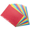 Intercalaires carte lustrée 225g 12 positions - format 24x32cm