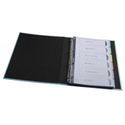 Intercalaires carte lustrée 400g/m2 Aquarel 6 positions - A4