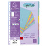 Intercalaires carte lustrée 400g/m2 Aquarel 6 positions - A4