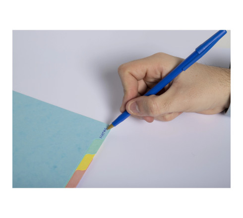 Intercalaires carte lustrée 400g/m2 Aquarel 12 positions - A4