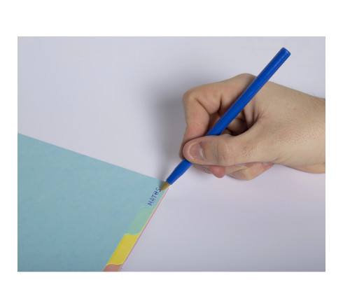 Intercalaires carte lustrée 400g/m2 Aquarel 12 positions - A4