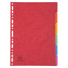 Intercalaires carte lustrée 400g 6 positions - A4