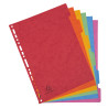 Intercalaires carte lustrée 400g 6 positions - A4