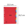Intercalaires carte lustrée avec onglets imprimés alphabétiques 20 positions AZ - A4
