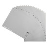 Intercalaires imprimés alphabétiques PP recyclé gris A-Z (alphabet allemand) - 20 positions - A4