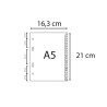 Intercalaires imprimés alphabétiques PP recyclé gris A-Z (alphabet allemand) - 24 positions - A5