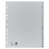 Intercalaires imprimés alphabétiques PP recyclé gris - AZ (alphabet allemand) 20 positions - A4 Maxi