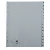 Intercalaires imprimés numériques PP recyclé gris - 15 positions - A4