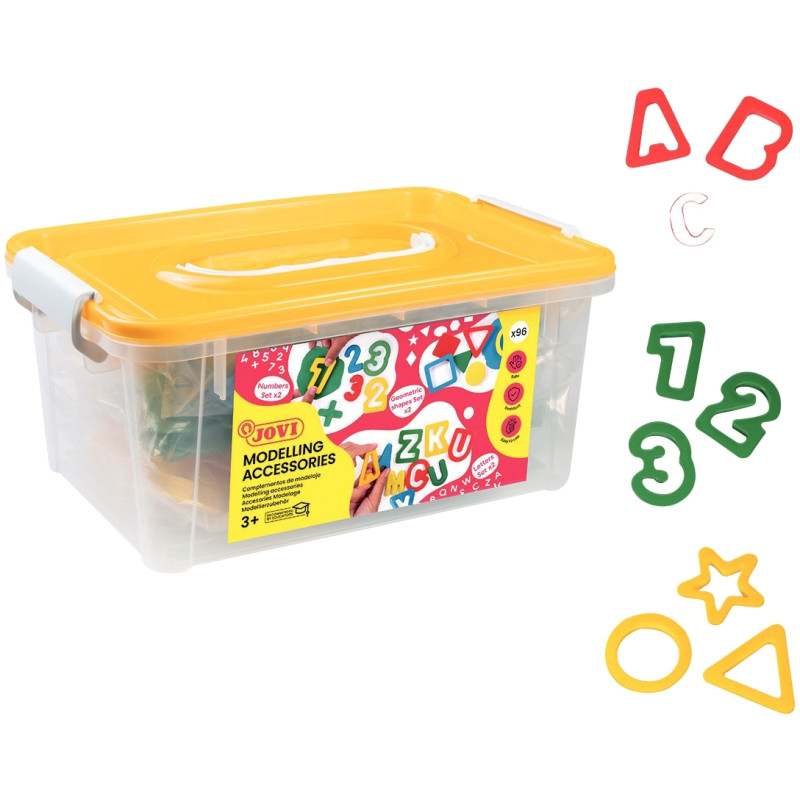 Lot de 96 emporte pièce lettres + chiffres