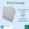 Intercalaires imprimés alphabétiques PP recyclé gris - AZ 20 positions - A4 Maxi