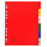 Intercalaires imprimés numériques polypropylène 12/100e - 6 positions - A4 Maxi