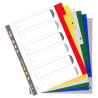 Intercalaires imprimés numériques polypropylène 12/100e - 6 positions - A4 Maxi