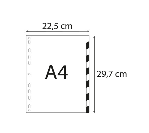 Intercalaires polypropylène souple 12 positions - A4