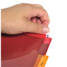 Intercalaires PP transparent couleurs avec porte étiquette A4 8 positions