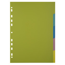 Intercalaires polypropylène recyclé Forever Young 5 positions - A4