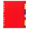 Intercalaires imprimés numériques PP couleurs 12/100e - 10 positions - A4+