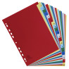 Intercalaires imprimés alphabétiques PP couleurs 12/100 AZ - A4