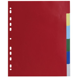 Intercalaires polypropylène souple 6 positions - A4 maxi
