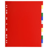 Intercalaires polypropylène souple 12 positions - A4 maxi