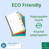Intercalaires poplypropylène recyclé Forever® 6 positions - A4